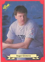 1988 Classic Red Baseball Cards        158     Roger Clemens